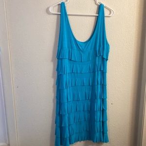 Blue Ruffled Dress